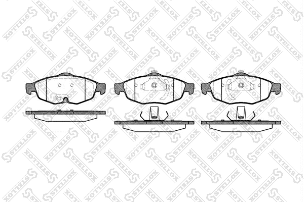 Brake Pad Set, disc brake (823 002B-SX)