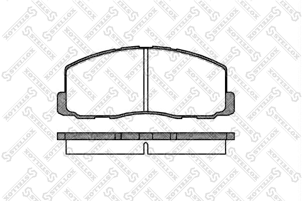 Brake Pad Set, disc brake (199 000-SX)