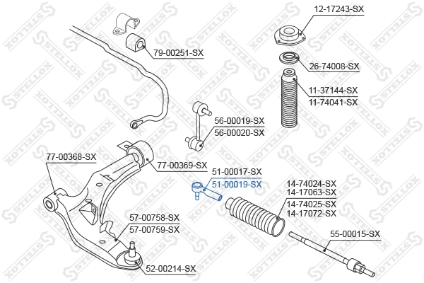 Tie Rod End (51-00019-SX)