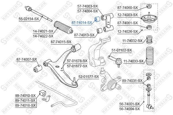 Mounting, control/trailing arm