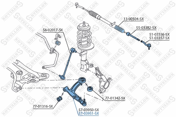 Control/Trailing Arm, wheel suspension