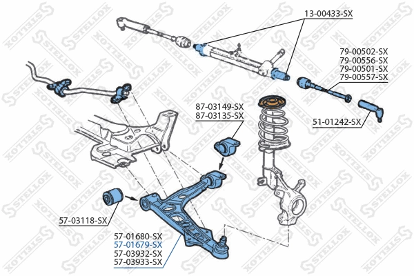 Control/Trailing Arm, wheel suspension