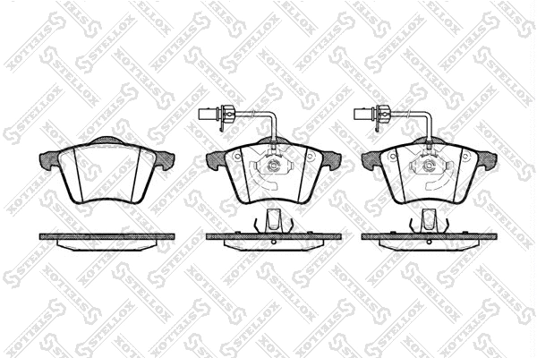 Brake Pad Set, disc brake (732 002B-SX)