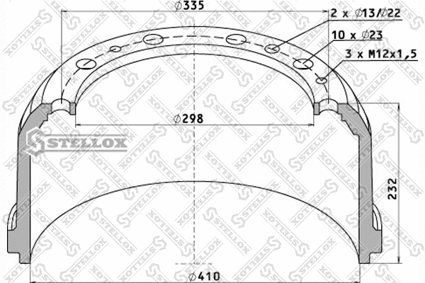 Brake Drum (85-00019-SX)