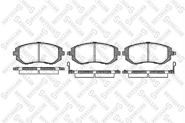 Brake Pad Set, disc brake (962 002B-SX)