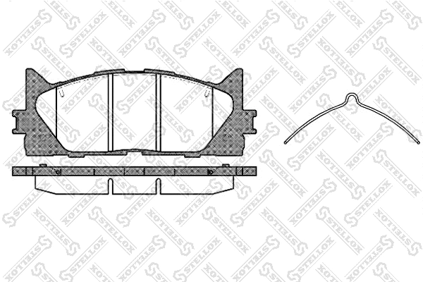 Brake Pad Set, disc brake (002 007-SX)