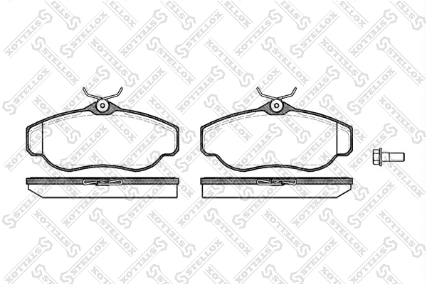 Brake Pad Set, disc brake (587 000-SX)