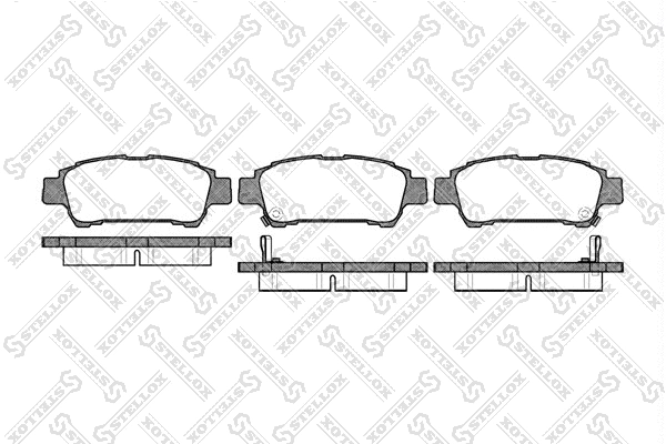 Brake Pad Set, disc brake (831 002-SX)