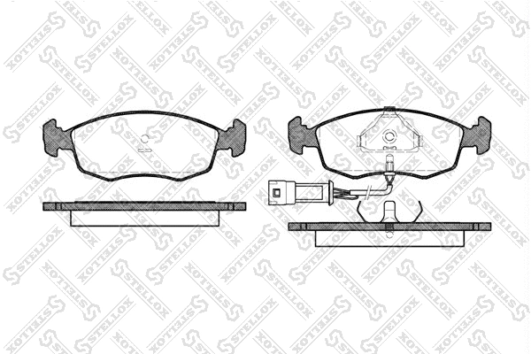 Brake Pad Set, disc brake (183 002-SX)