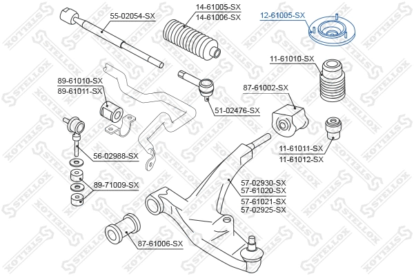 Suspension Strut Support Mount