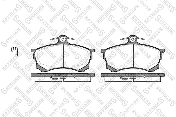 Brake Pad Set, disc brake (593 000B-SX)