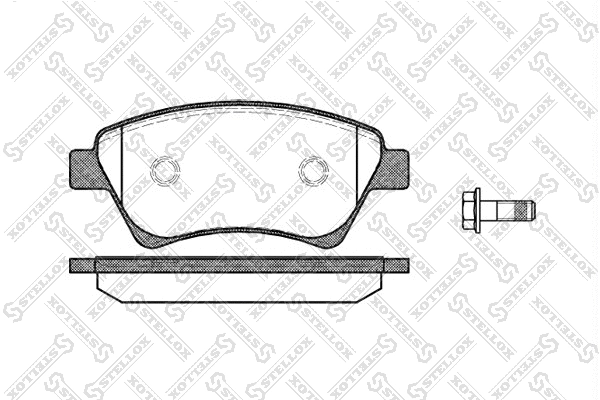 Brake Pad Set, disc brake (987 000B-SX)
