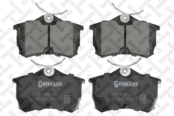 Brake Pad Set, disc brake (706 002B-SX)