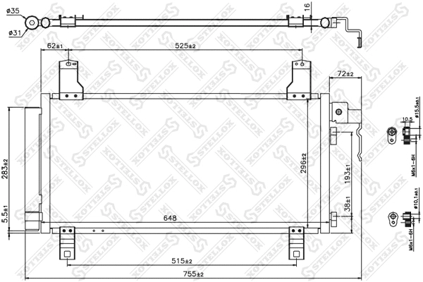 Condenser, air conditioning (10-45119-SX)