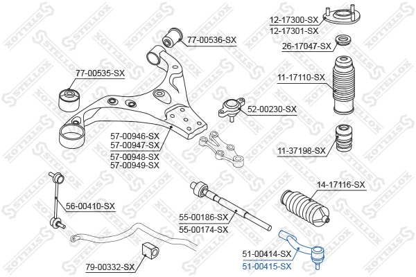 Tie Rod End (51-00415-SX)