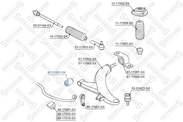 Mounting, control/trailing arm