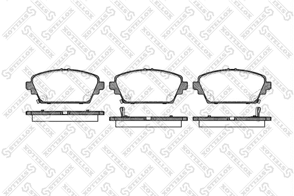 Brake Pad Set, disc brake (705 002B-SX)