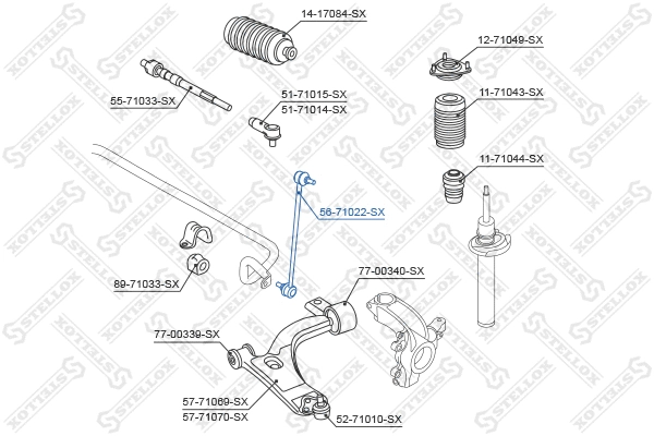 Link/Coupling Rod, stabiliser bar