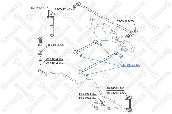 Mounting, control/trailing arm