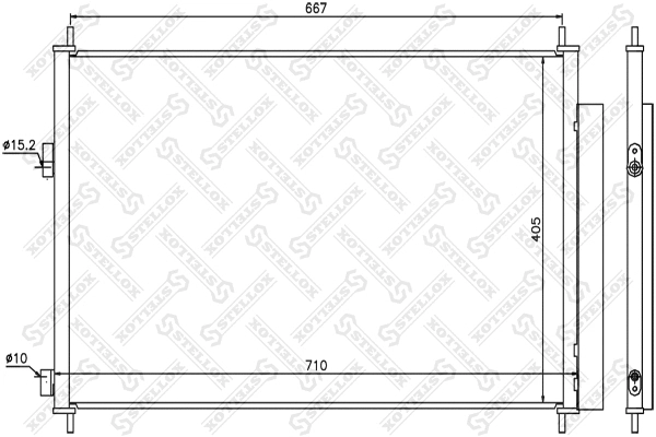 Condenser, air conditioning (10-45156-SX)