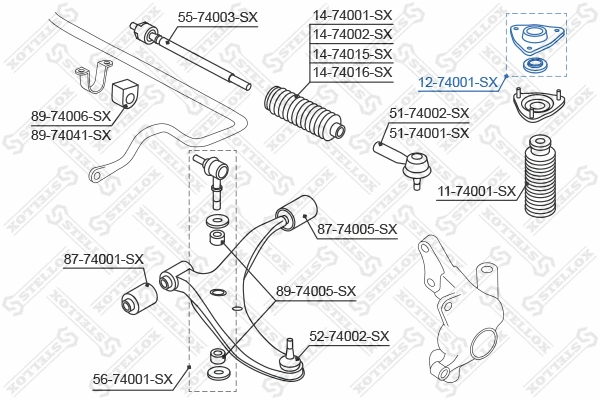 Suspension Strut Support Mount