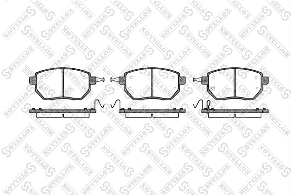Brake Pad Set, disc brake (996 002-SX)