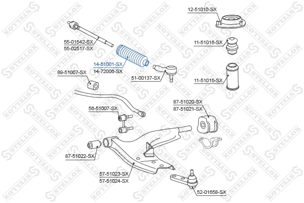 Bellow, steering