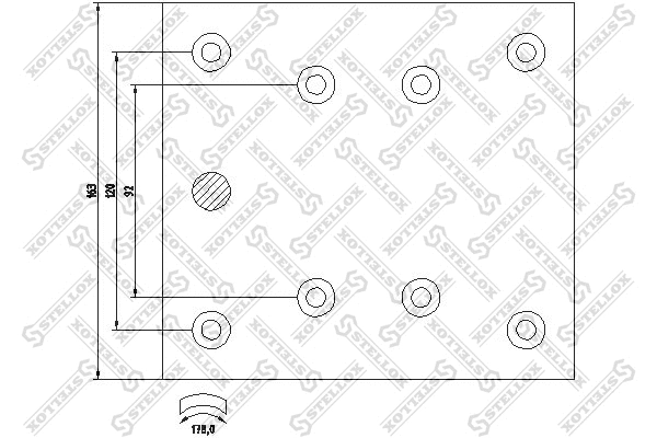Brake Lining Kit, drum brake (85-01007-SX)