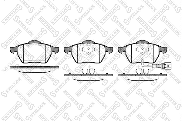 Brake Pad Set, disc brake (401 041-SX)