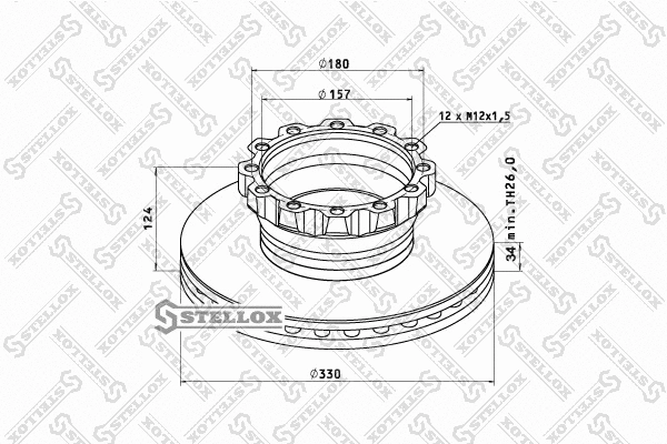Brake Disc (85-00711-SX)