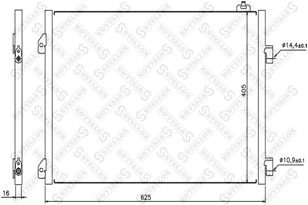 Condenser, air conditioning (10-45147-SX)