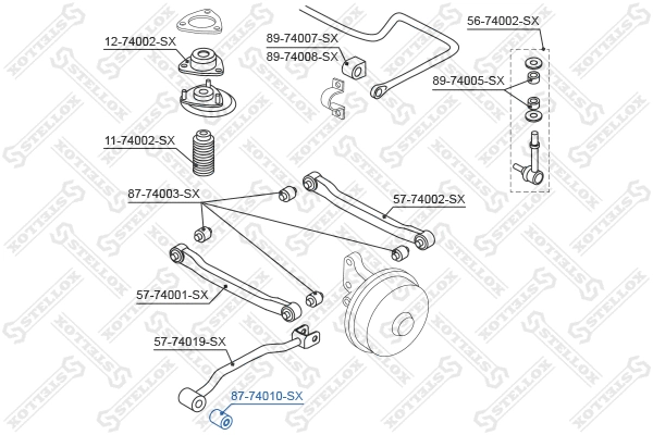 Mounting, control/trailing arm
