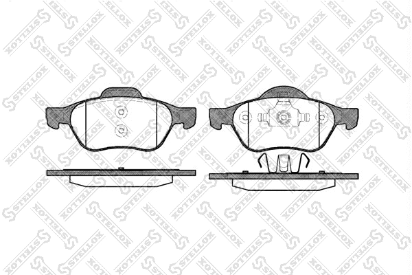 Brake Pad Set, disc brake (973 000-SX)