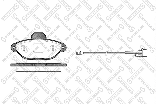 Brake Pad Set, disc brake (425 001B-SX)