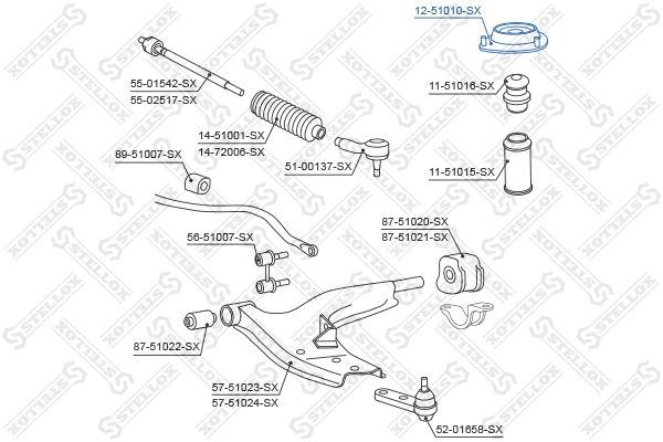 Suspension Strut Support Mount