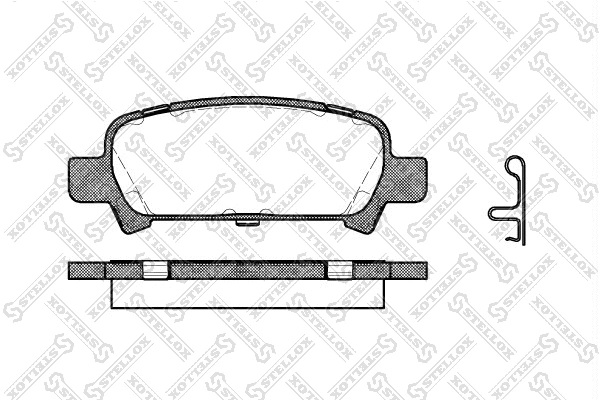Brake Pad Set, disc brake (740 002B-SX)