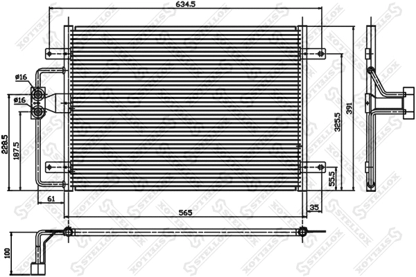Condenser, air conditioning (10-45012-SX)