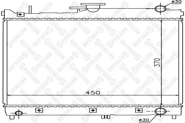 Radiator, engine cooling (10-26249-SX)