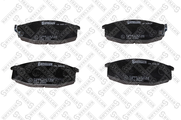 Brake Pad Set, disc brake (126 002B-SX)