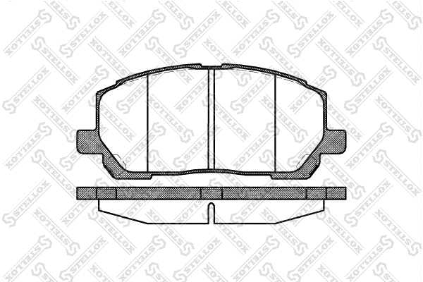 Brake Pad Set, disc brake (866 000-SX)