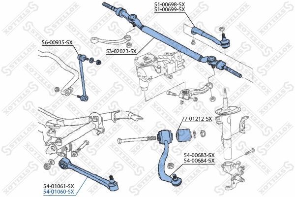 Control/Trailing Arm, wheel suspension
