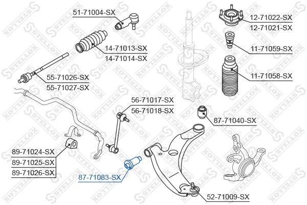 Mounting, control/trailing arm