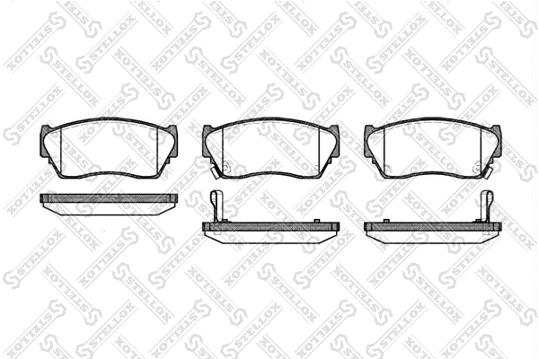 Brake Pad Set, disc brake (375 002-SX)