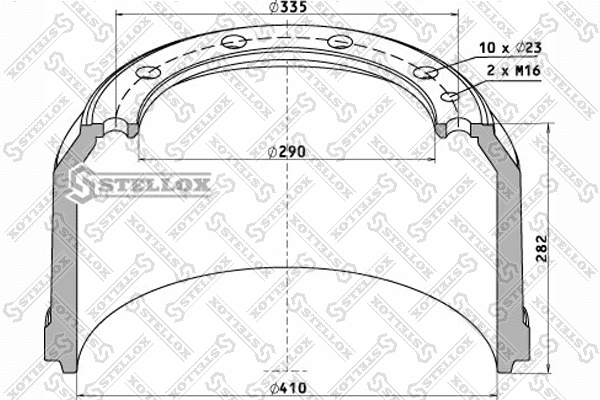 Brake Drum (85-00034-SX)