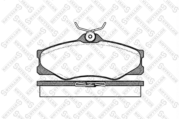 Brake Pad Set, disc brake (234 000B-SX)