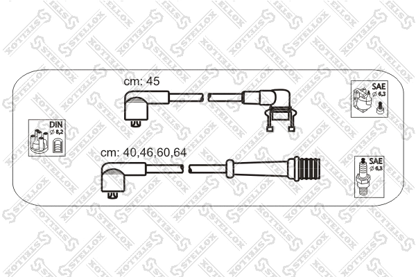 Ignition Cable Kit (10-38163-SX)