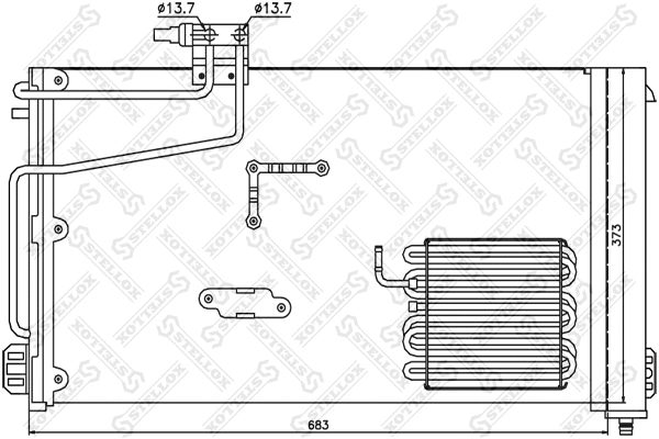 Condenser, air conditioning (10-45126-SX)
