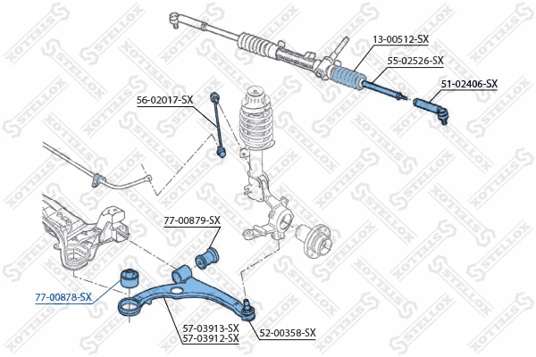Mounting, control/trailing arm
