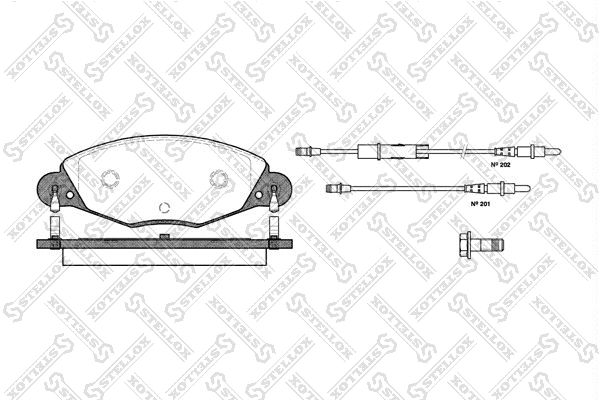 Brake Pad Set, disc brake (839 004BL-SX)