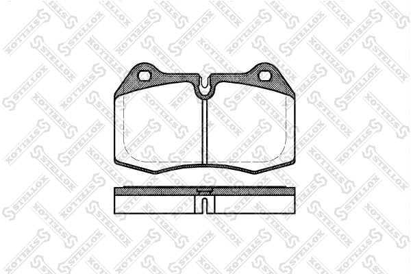 Brake Pad Set, disc brake (452 000-SX)